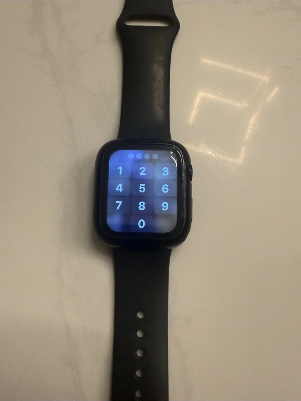 Apple Watch SE 2nd generation w/ cellular Black Silicone Band + waterproof case